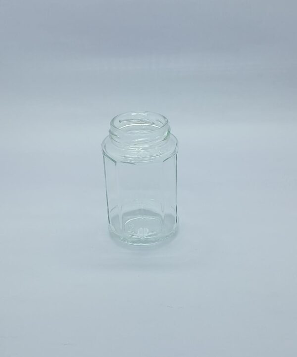 Vidro Oitavado - 250 ml (caixa com 24 unidades) - SEM TAMPA
